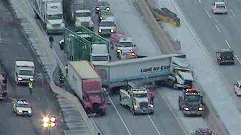 Portion of Mass Pike in Framingham reopens after jackknifed truck caused lengthy backups